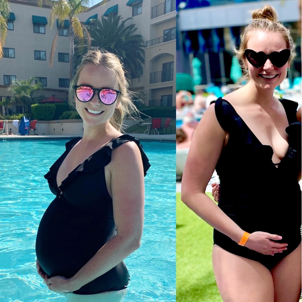 PinkBlush Maternity swimsuit. Worn 2x. Comfortable & flattering